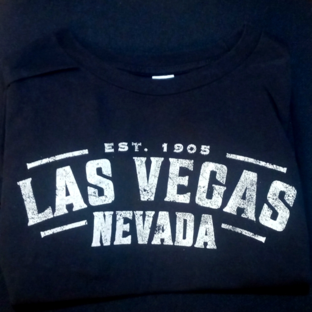 2X Las Vegas Nevada Souvenir Tee Black